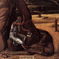 St Jerome in the Desert (detail)