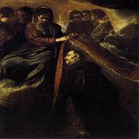 St Ildefonso Receiving the Chasuble from the Virgin