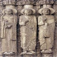 Figures on the west portal