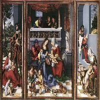Triptych with the Holy Kinship