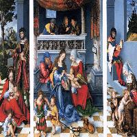 Triptych with the Holy Kinship