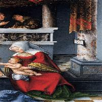 Triptych with the Holy Kinship (detail)