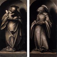 Triptych with the Holy Kinship (verso)