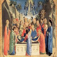 The Burial of the Virgin and the Reception of Her Soul in Heaven