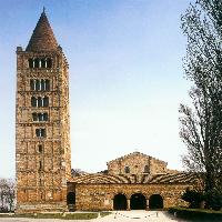 View of the narthex and campanile from the west