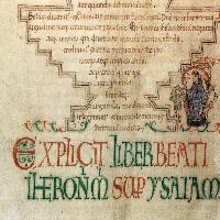 St Jerome's Commentary on Isaiah (detail)
