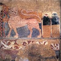 Lion wall painting