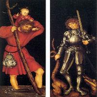 Sts Christopher and George (outer side)