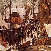 Adoration of the Kings in the Snow
