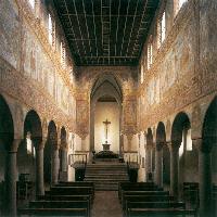 View of the nave with Ottonian murals