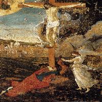 Crucified Christ with the Virgin, St John the Evangelist and Cardinal Juan de Torquemada