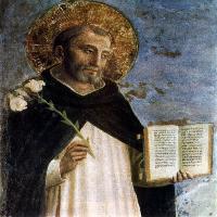 Virgin and Child with Sts Dominic and Thomas Aquinas (detail)