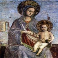 Virgin and Child with Sts Dominic and Thomas Aquinas (detail)