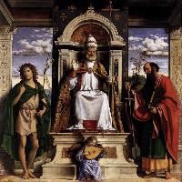 St Peter Enthroned with Saints