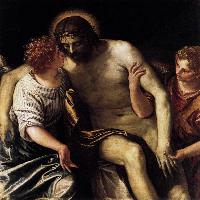Dead Christ Supported by Two Angels