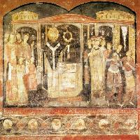 St Clement celebrating the Mass