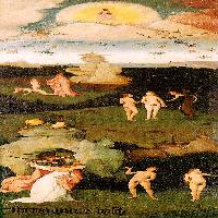 Triptych of Haywain (left wing)