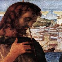 Madonna and Child with St John the Baptist and a Saint (detail)