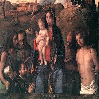 Madonna and Child with Four Saints and Donator