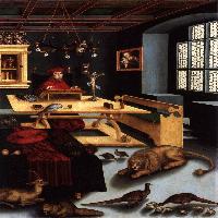 Cardinal Albrecht of Brandenburg as St Jerome in His Study