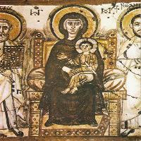 Virgin and Child between Apostles