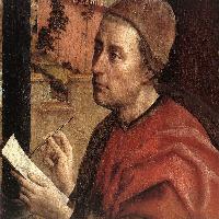 St Luke Drawing a Portrait of the Madonna (detail)