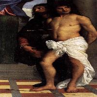 St Mark Enthroned with Saints (detail)