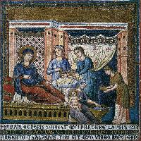 Apsidal arch: 1. Nativity of the Virgin