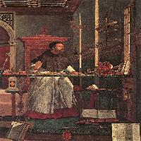 Vision of St Augustin (detail)