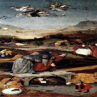 Triptych of Temptation of St Anthony (left wing)