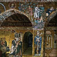 Nave, centre aisle, south wall (detail)