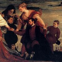 The Adoration of the Virgin by the Coccina Family (detail)
