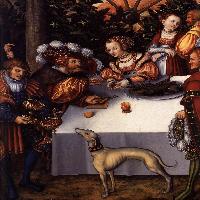 Judith Dining with Holofernes (detail)