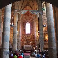 View of the frescoes