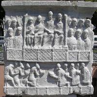 Base of the obelisk of Thutmose III (west side)