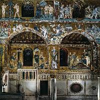 Nave, centre aisle, north wall (detail)