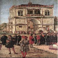 The Ambassadors Return to the English Court (detail)