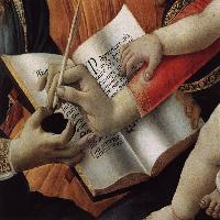 Madonna of the Magnificat (detail)