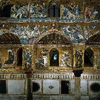 Nave, centre aisle, north wall (detail)