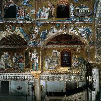 Nave, centre aisle, north wall (detail)