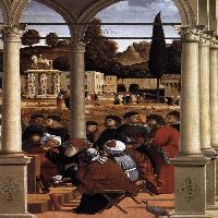 Disputation of St Stephen (detail)