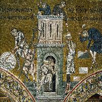Nave, centre aisle, south wall (detail)