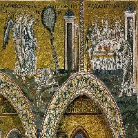 Nave, centre aisle, south wall (detail)