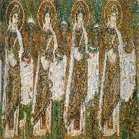 Procession of female martyrs (detail)