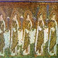 Procession of female martyrs (detail)
