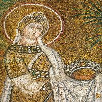 Procession of female martyrs (detail)