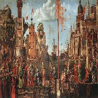 Meeting of the Betrothed Couple and the Departure of the Pilgrims