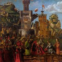 Departure of the Pilgrims (detail)