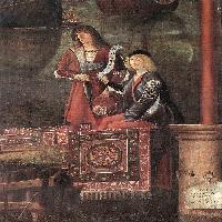 Departure of the Pilgrims (detail)