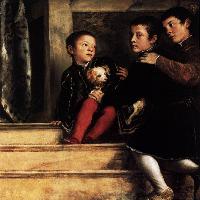 The Vendramin Family Venerating a Relic of the True Cross (detail)